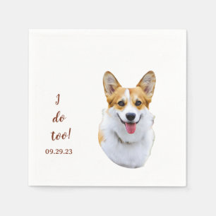 Welsh Corgi Dog Drawing Personalized Ik ook Servet