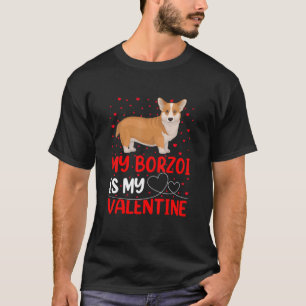 Welsh Corgi Dog Funny My Welsh Corgi is mijn Valen T-shirt
