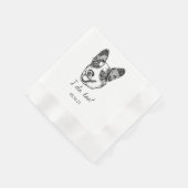 Welsh Corgi Dog gepersonaliseerd doe ik ook Servet (Hoek)
