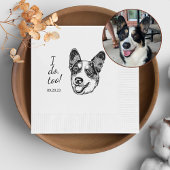 Welsh Corgi Dog gepersonaliseerd doe ik ook Servet