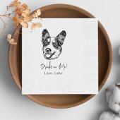 Welsh Corgi Dog Gepersonaliseerde Drink op mij Servet