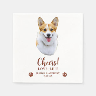 Welsh Corgi Dog Gepersonaliseerde Proost Servet