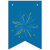 Welsh Corgi Dog in een verjaardagsfeestje Pet Vlaggetjes (Eerste vlag)