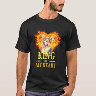 Welsh Corgi Dog koning van mijn hartkunst unieke m T-shirt