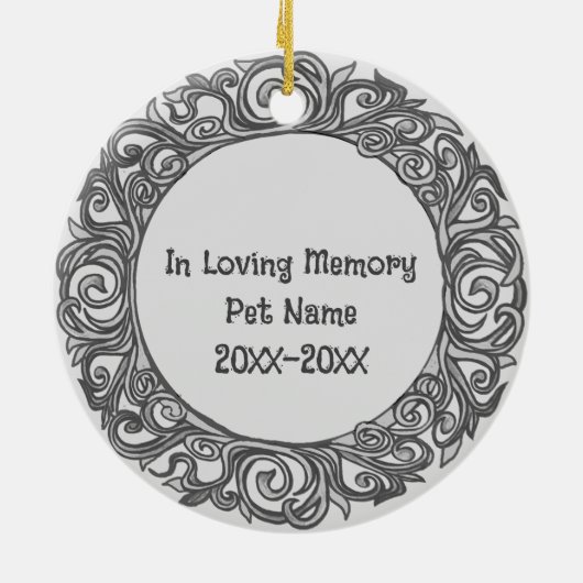 Welsh Corgi Dog Loving Memory ornament (Achterkant)