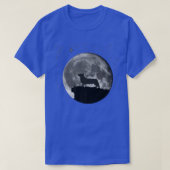 Welsh Corgi Dog Moon T-shirt (Design voorkant)