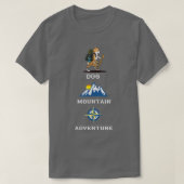 Welsh Corgi Dog Mountain Adventure Hiking  T-shirt (Design voorkant)