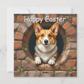 Welsh Corgi Dog - Paasvakantie Kaart (Achterkant)
