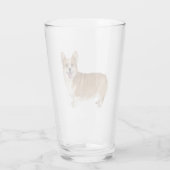 Welsh Corgi Dog Pet Animal Glass Glas (Achterkant)