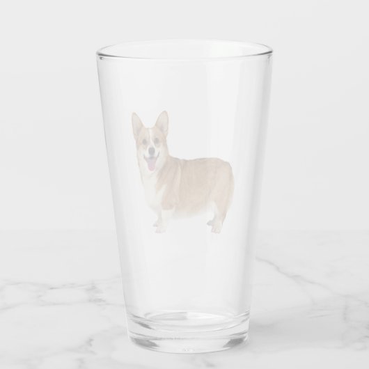 Welsh Corgi Dog Pet Animal Glass Glas (Achterkant)