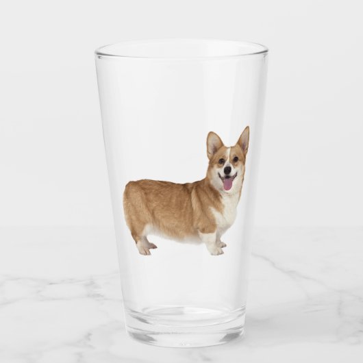 Welsh Corgi Dog Pet Animal Glass Glas (Voorkant)