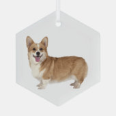 Welsh Corgi Dog Pet Animal Glass Ornament (Achterkant)