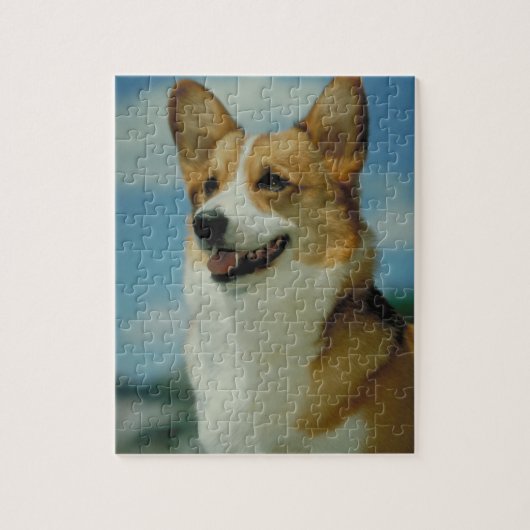 Welsh Corgi Dog Puzzle Legpuzzel (Verticaal)