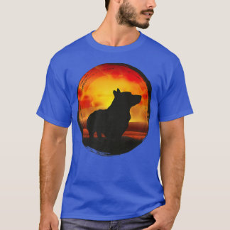 Welsh Corgi Dog Retro1581 T-shirt
