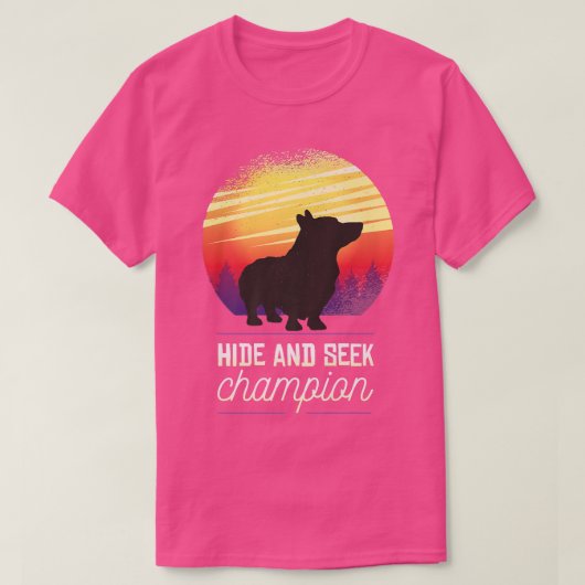 Welsh Corgi Dog Retro 1548 T-shirt (Design voorkant)