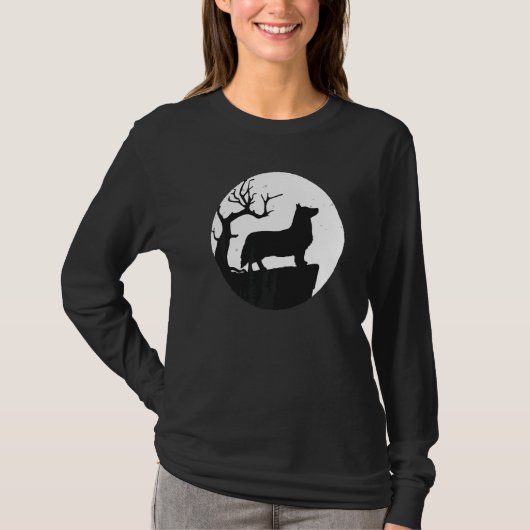 Welsh Corgi Dog Retro 16 T-shirt (Voorkant)