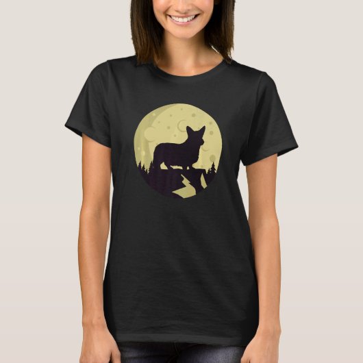 Welsh Corgi Dog Retro 33 T-shirt (Voorkant)