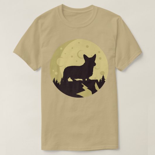 Welsh Corgi Dog Retro Premium T-Shirt Copy Co. (Design voorkant)