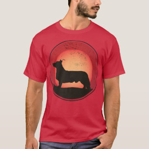 Welsh Corgi Dog Retro Premium T-Shirt Copy Co.