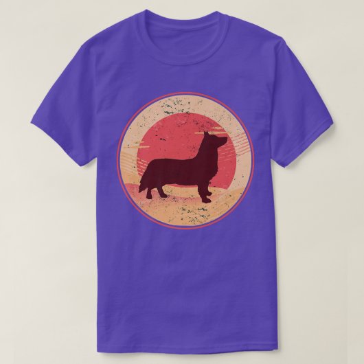 Welsh Corgi Dog Retro T-shirt (Design voorkant)