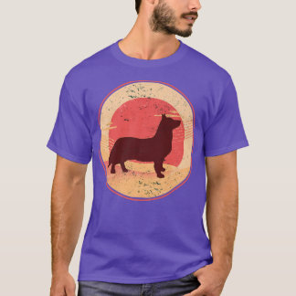 Welsh Corgi Dog Retro T-shirt