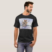 Welsh Corgi dog roeiing T-shirt (Voorkant volledig)