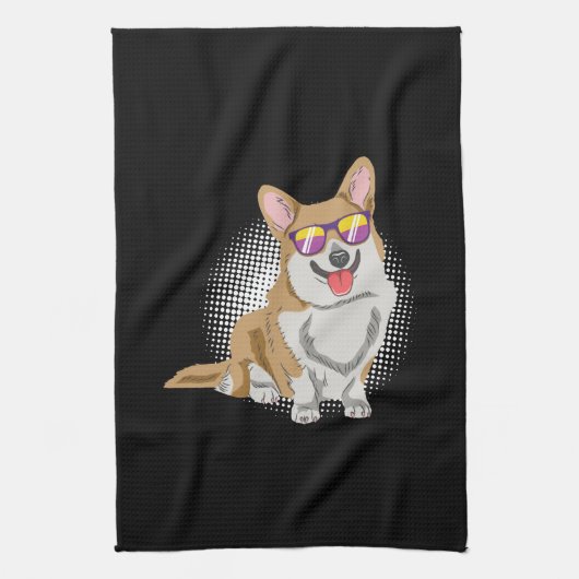 Welsh Corgi Dog Theedoek (Verticaal)
