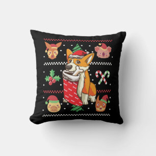 Welsh Corgi Dog Ugly Kerstmis Kussen
