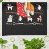 Welsh Corgi Dog Ugly Kerstmis Theedoek (Gevouwen)