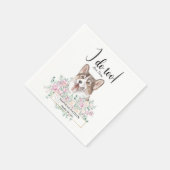 Welsh Corgi Dog Wedding Cocktail Napkins Servet (Hoek)
