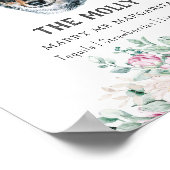 Welsh Corgi Dog Wedding Signature Drink teken Poster (Hoek)