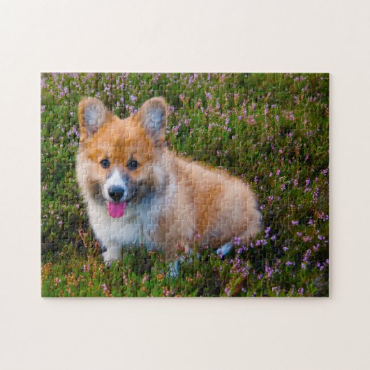 Welsh Corgi Dogs Jigsaws. Legpuzzel (Horizontaal)