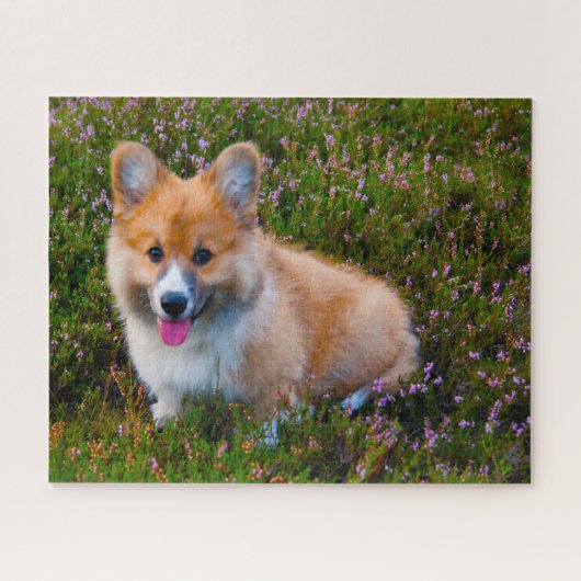 Welsh Corgi Dogs Jigsaws. Legpuzzel (Horizontaal)