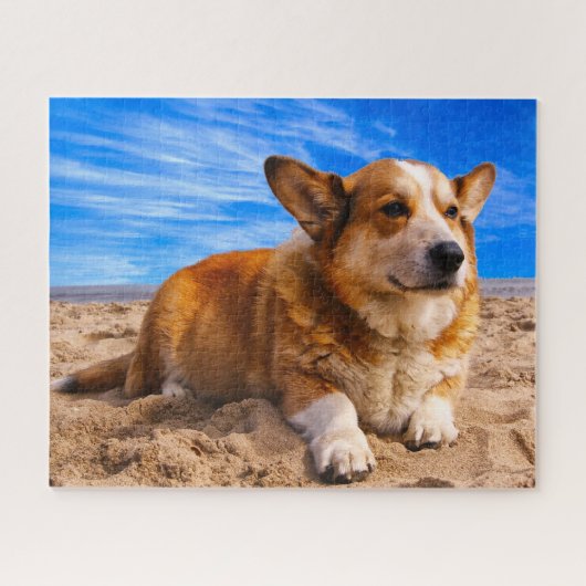 Welsh Corgi Dogs Jigsaws. Legpuzzel (Horizontaal)