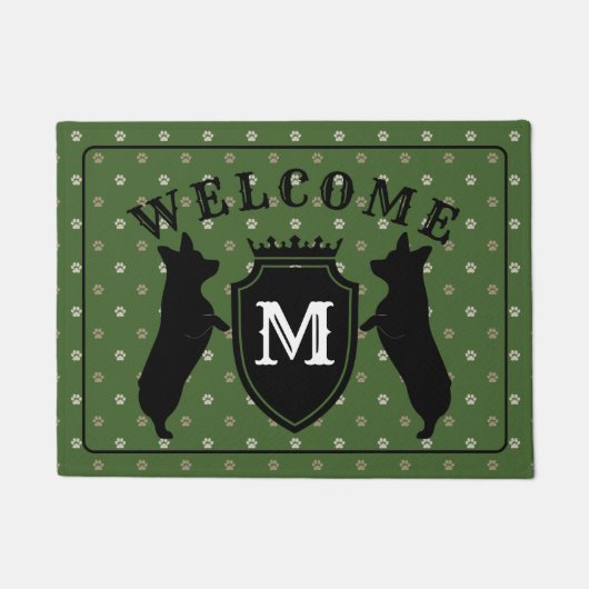  Welsh Corgi Doormat Deurmat (Voorkant)