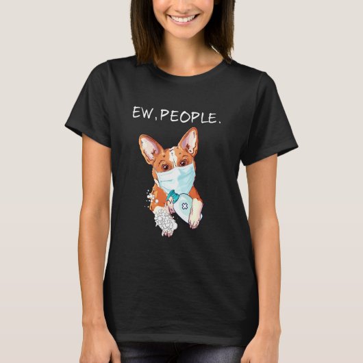 Welsh Corgi Ew People Dog T-shirt (Voorkant)