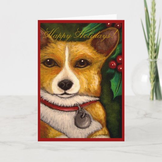 WELSH CORGI FEestDAG Kaart (Voorkant)