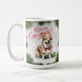 Welsh Corgi Funny Christmas Dog Coffee Mok (Links)