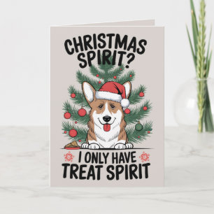 Welsh Corgi Funny Dog Christmas Kaart