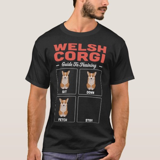 Welsh Corgi gids voor training T-shirt (Voorkant)