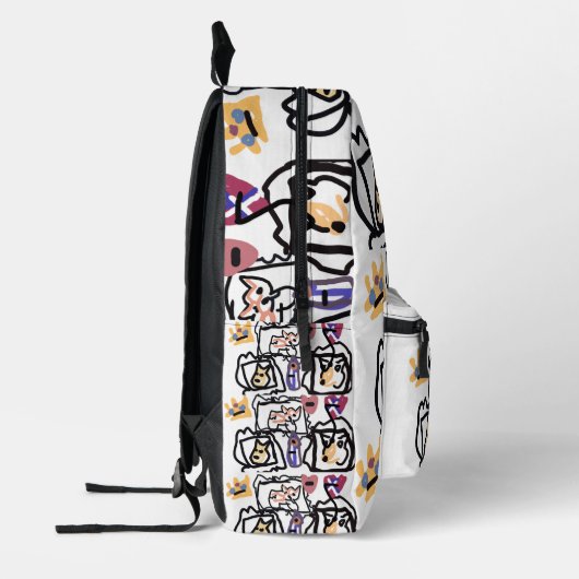 Welsh Corgi hearts  Bedrukte Rugzak (Links)