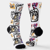 Welsh Corgi hearts  Sokken (Gebogen)