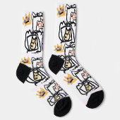 Welsh Corgi hearts  Sokken (Rechts)