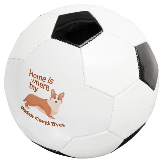 Welsh Corgi Home Voetbal (Drie kwart)