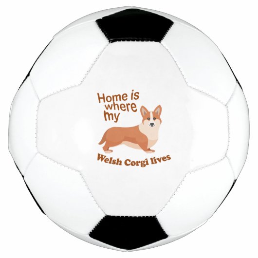 Welsh Corgi Home Voetbal (Voorkant)