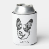 Welsh Corgi Hond Gepersonaliseerde Hand Drawing Blikjeskoeler (Blikje Voorkant)
