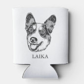 Welsh Corgi Hond Gepersonaliseerde Hand Drawing Blikjeskoeler (Achterkant)