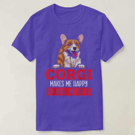 Welsh Corgi Hondenliefhebber Puppy Owner Corgi Bre T-shirt (Design voorkant)
