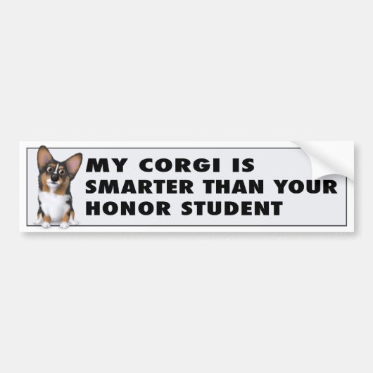 Welsh Corgi Honor WC1 Bumpersticker (Voorkant)
