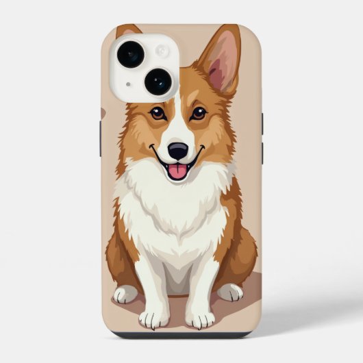 Welsh Corgi i iPhone Case Hoesje (Achterkant)